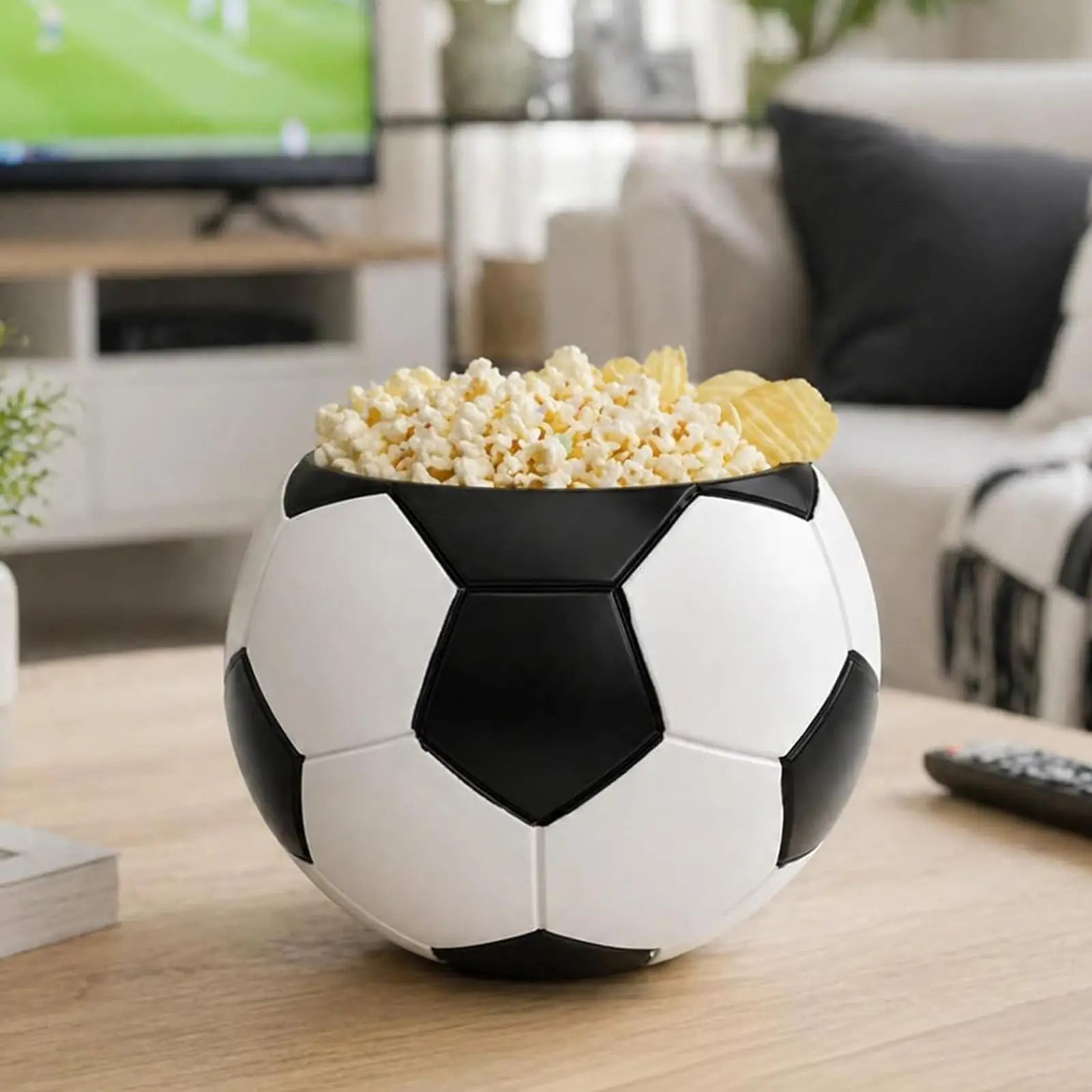 Snack Bowls Soccer Ball Decorative Reusable Dishes Sport Theme Bowl
