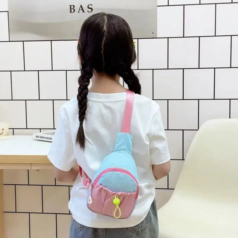 New Children's Crossbody Bag Storage Bag Fashionable Men's and Women's Baby Dopamine Stylish Shoulder Bag Accessories Chest Bag Zpaxo