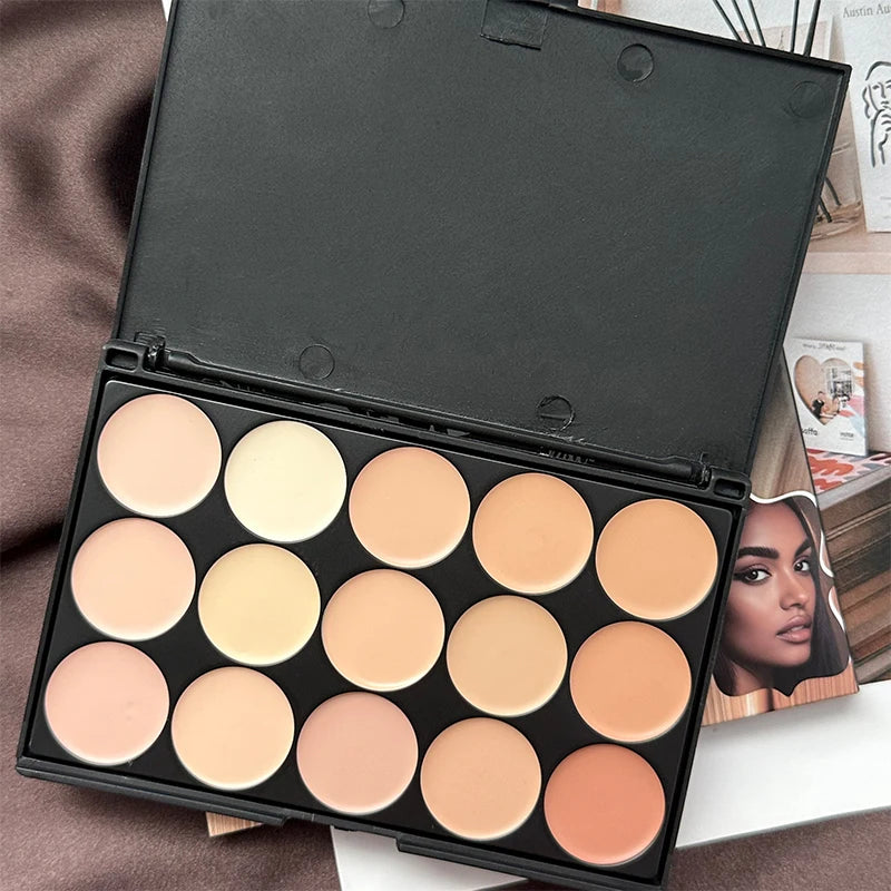 15 Colors Concealer Palette Makeup Correcting Palett Face Contouring Zpaxo