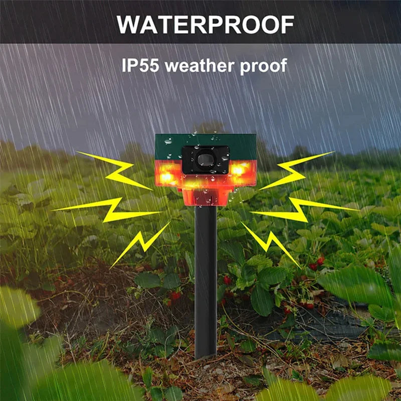 Solar Alarm Lights Infrared Motion Sensor Record Sound Outdoor Zpaxo