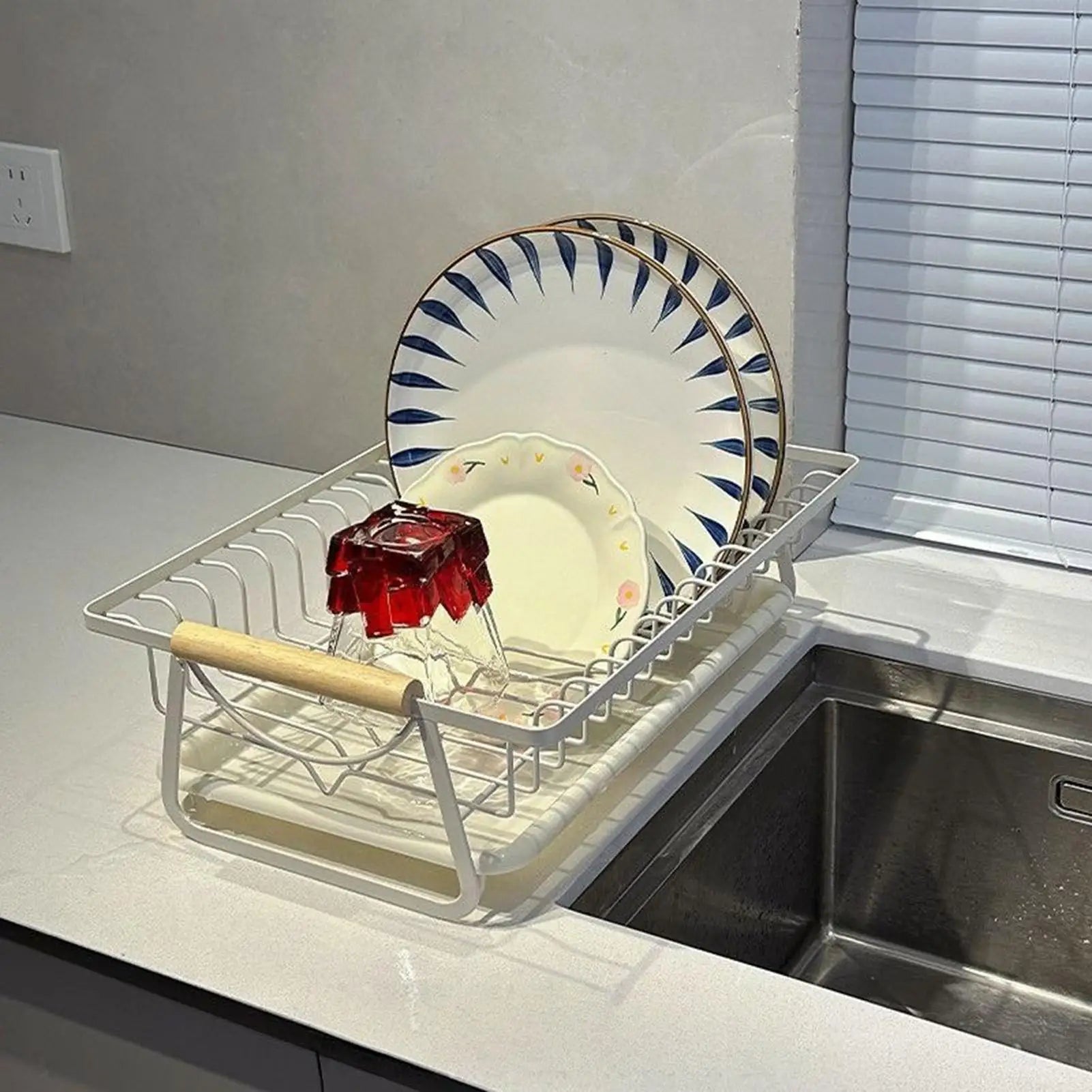 Dish Drying Rack Rust Resistant Large Organizer Kitchen Sink Organizer for Home Apartment RV Sink Dishwasher Bathroom Camping Zpaxo
