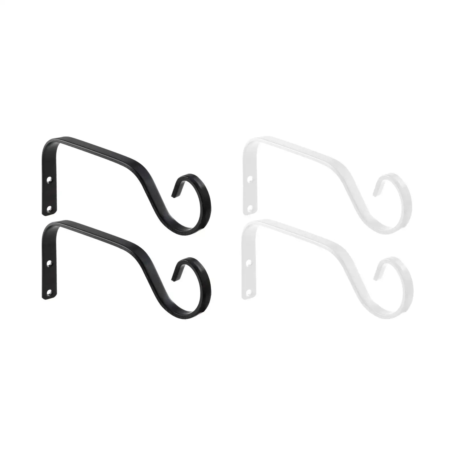 2-Pack Iron Wall Plant Hanger Brackets – Hanging Basket Hooks Plant Hanger Brackets Zpaxo