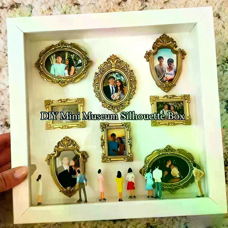 Personalized DIY Photo Family Memory Display Case Frame Mini Museum Zpaxo