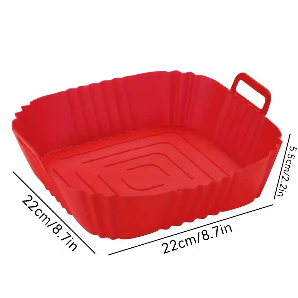 22cm Silicone Air Fryer Liner – Reusable Non-Stick Basket Tray Air Fryer Liner Zpaxo