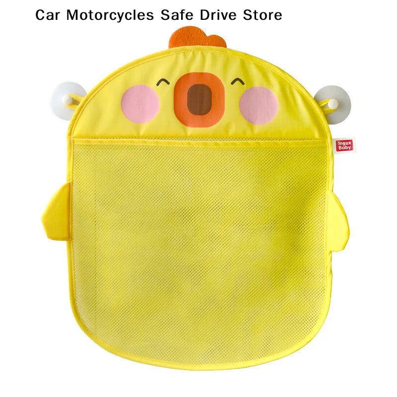 Mesh Baby Bath Toy Storage Bags Sucker Design Organizers Bathtub Toys
