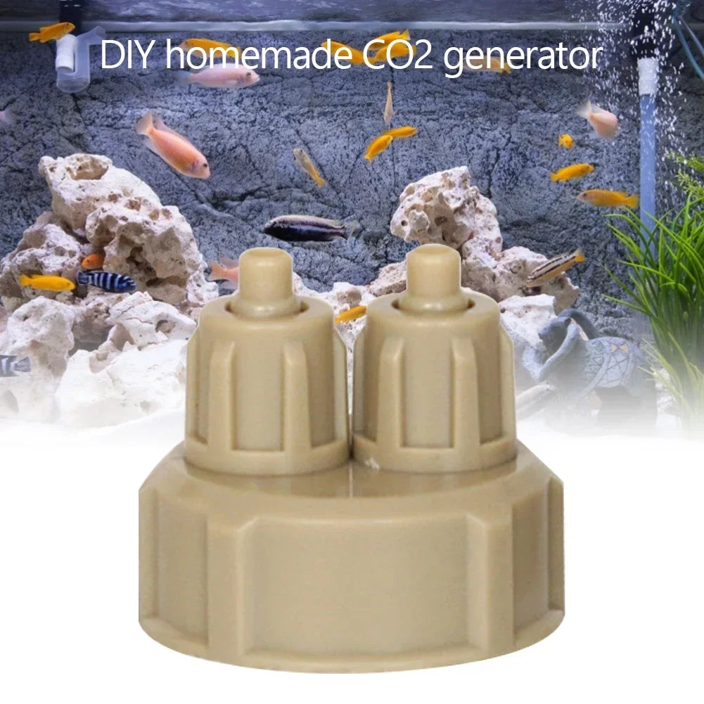 Aquarium CO2 System Generator Bottle Cap Fish Tank Live Plant DIY Air Diffuser Generator Tool Carbon Dioxide Reactor Instrument Zpaxo