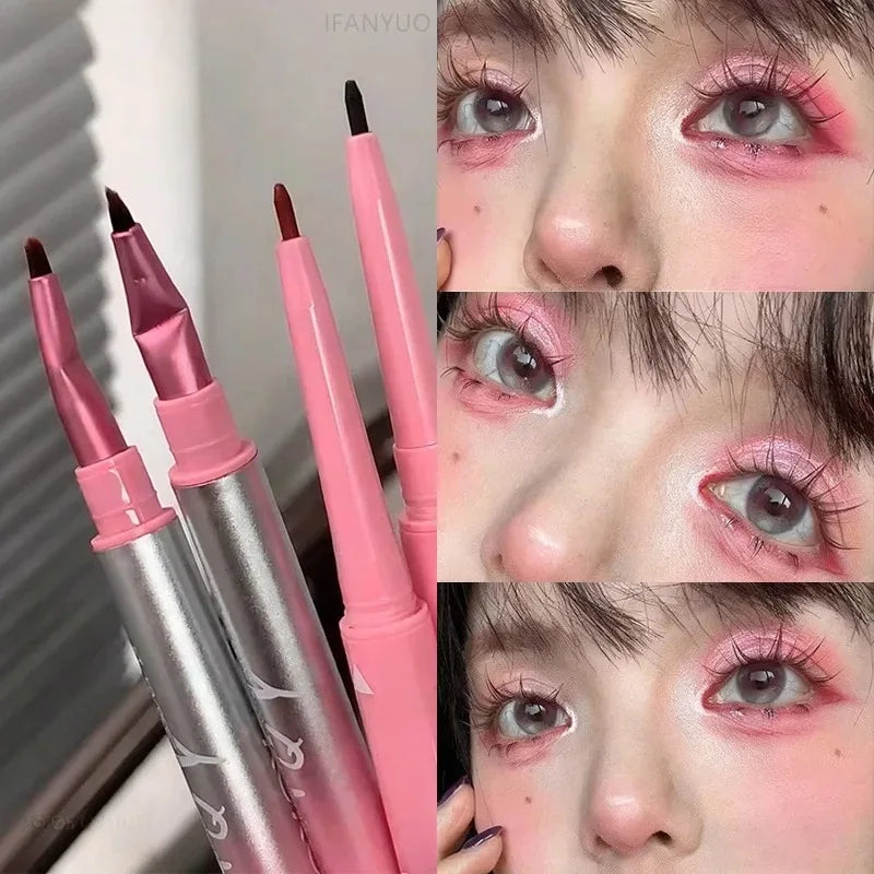 1 Punk Red Eyebrow Eyeliner Gelpencil Angled Brush Smudge-proof