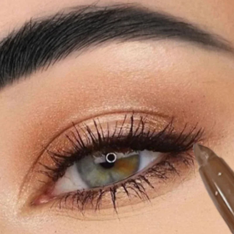 Waterproof Eyeliner Pen Brown Lying Silkworm Pen Soft Easy Wear Quick Dry Smooth Eye Liner Long Last Lower Eyelash Pen Makeup Zpaxo 03