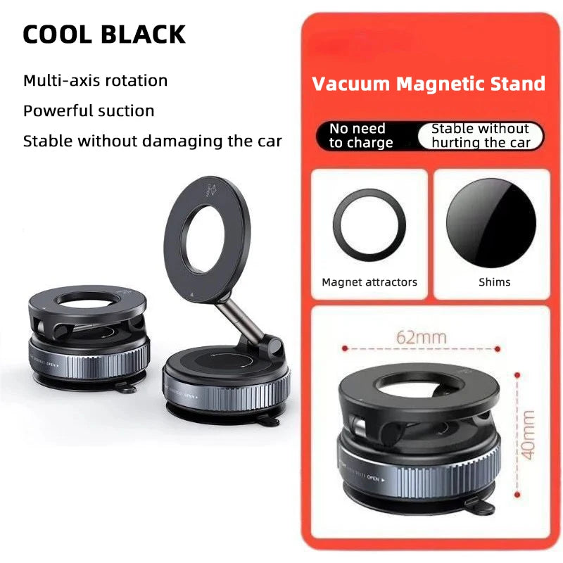 K007 Magnetic Phone Holder 360° Three-Axis Folding Car Mount Strong Magnet Dashboard Desk Stand for iPhone 16 15 Xiaomi Samsung Zpaxo