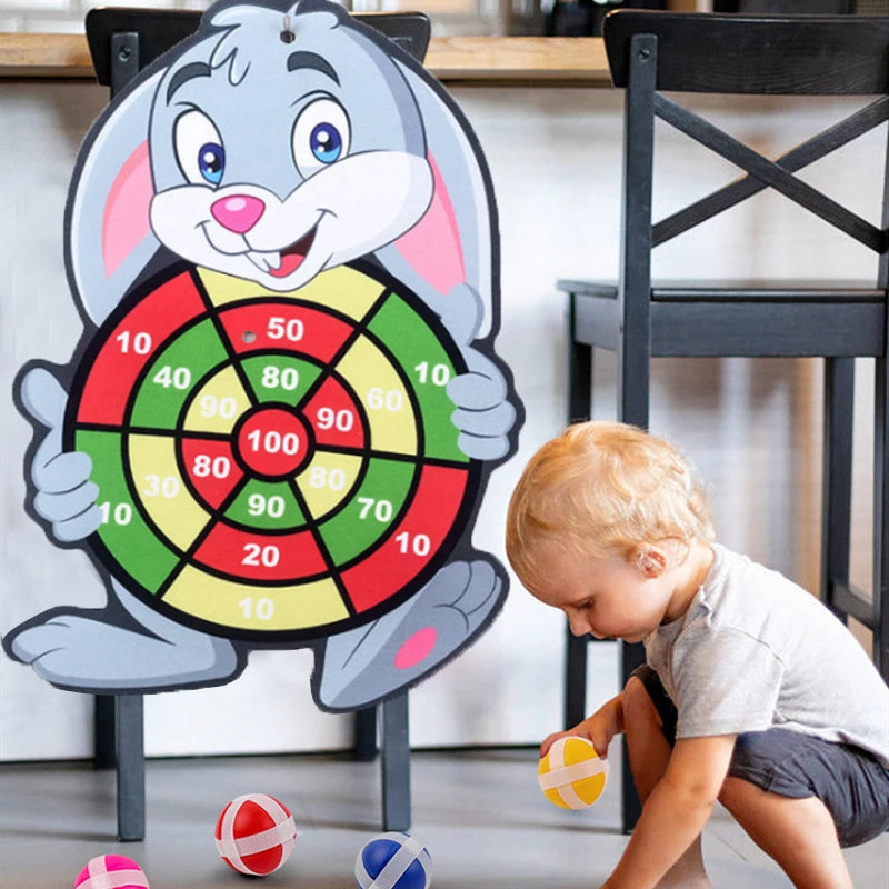 Montessori Dart Board Target Sports Game Toys Children 4 6 Years Old
