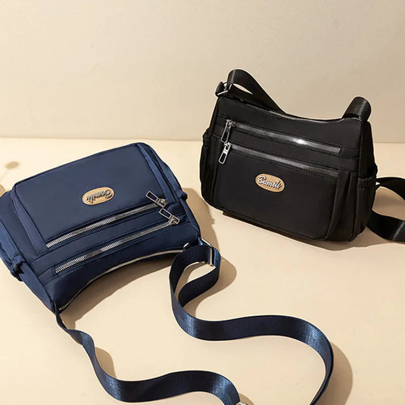 Oxford Cloth Bag for Mom Telphone Key Bag Small Shoulder Bag for Female Leisure Cloth Bag Female Crossbody Shopping Purse Zpaxo