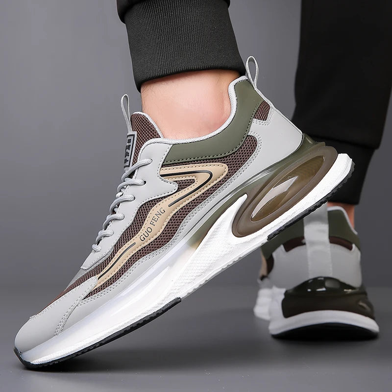 Men's Casual Sneakers Luxury Trainer Shoes Breathable Race Running