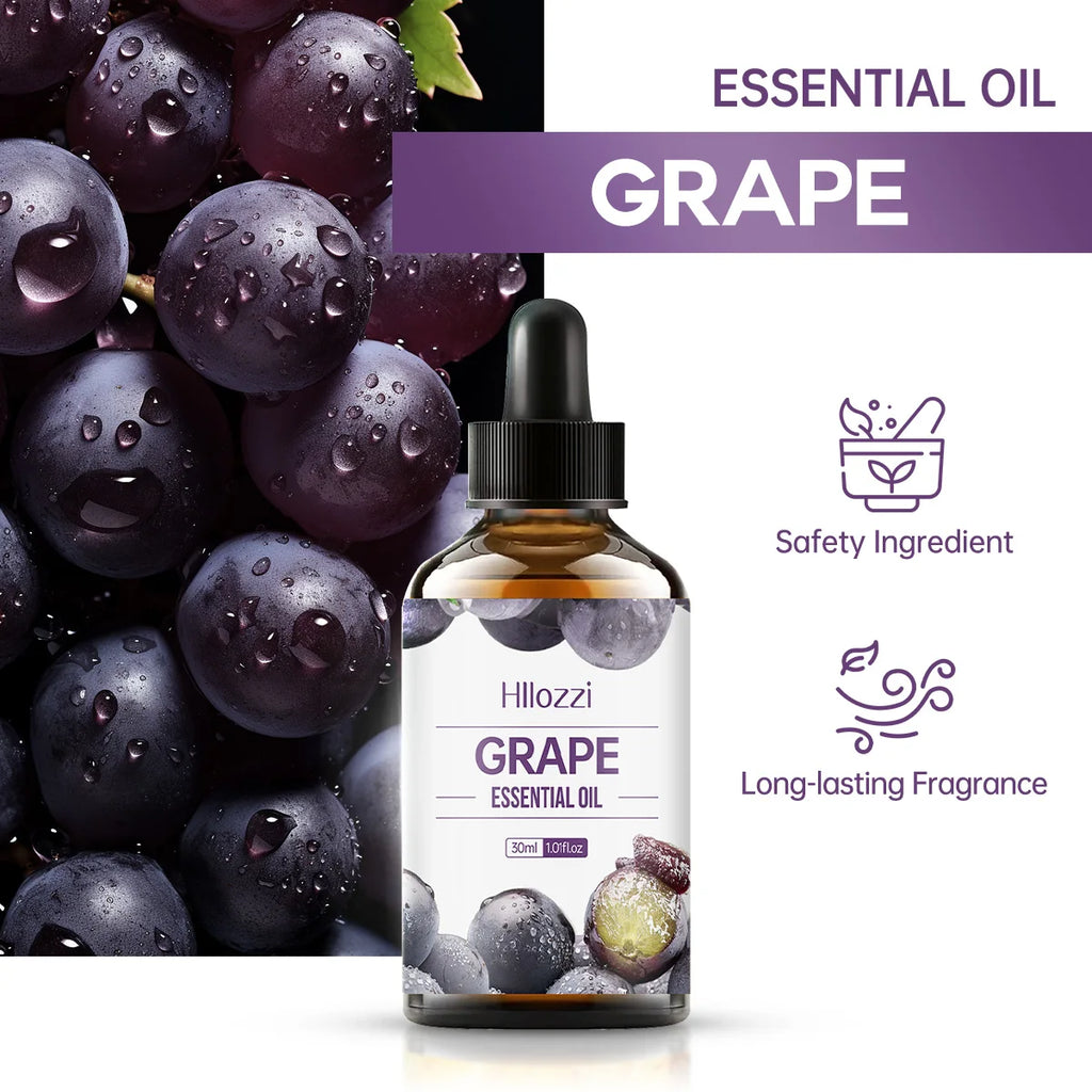 Grape Essential Oil Pure Plant Multifunctional Use Aromatherapy Zpaxo
