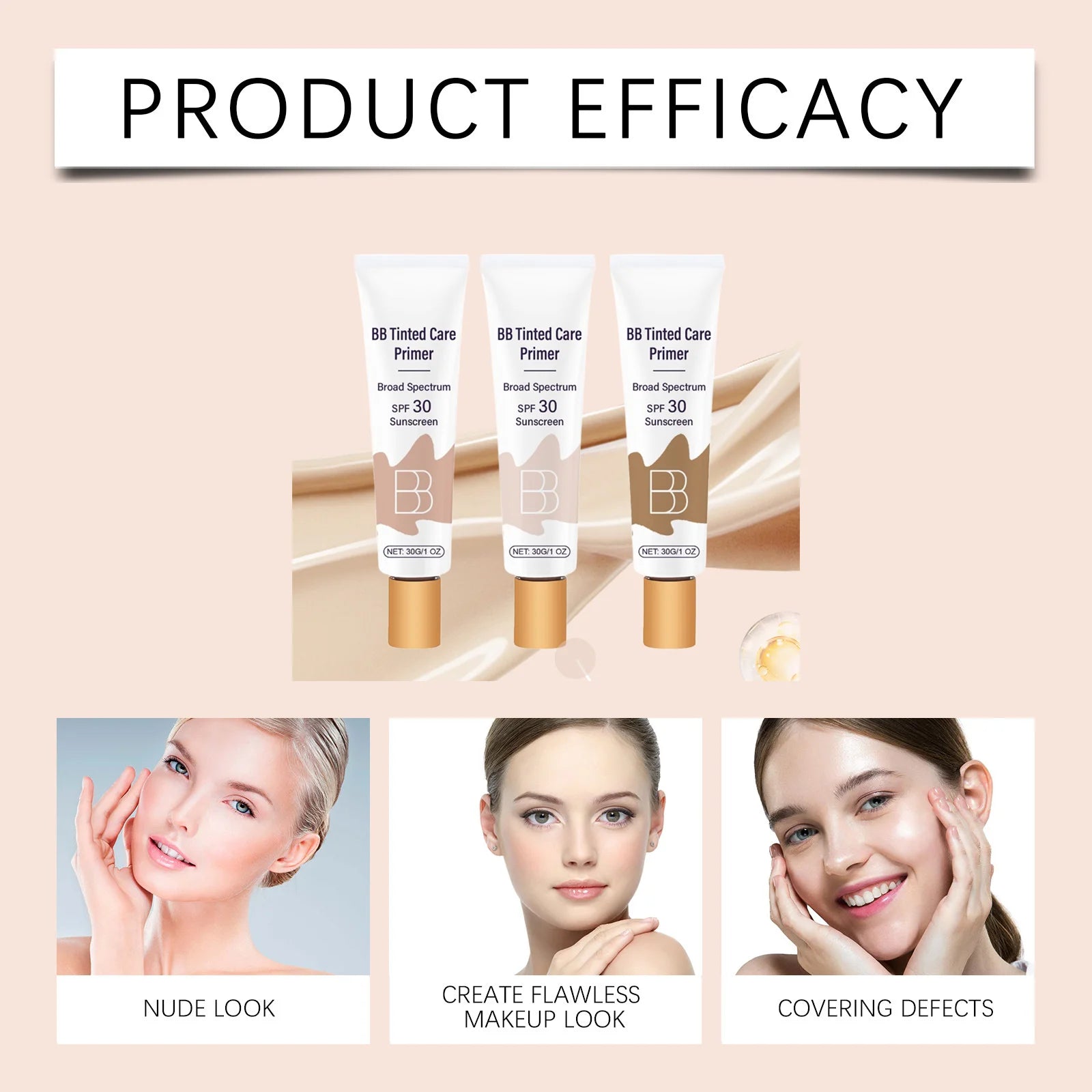 Sunscreen BB Cream – Oil Control, Concealer & Sun Protection BB Cream Sunscreen Zpaxo