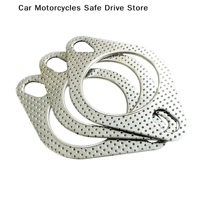 CM1Pc Durable Temp Reinforced Exhaust Flange Gasket Universal Fit Car