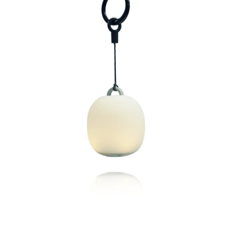 Portable Camping Lantern Rechargeable LED Picnic Lamp MINI Egg-Shaped Squeeze Silicone Light for Outdoor Cozy Ambience Zpaxo 1PC