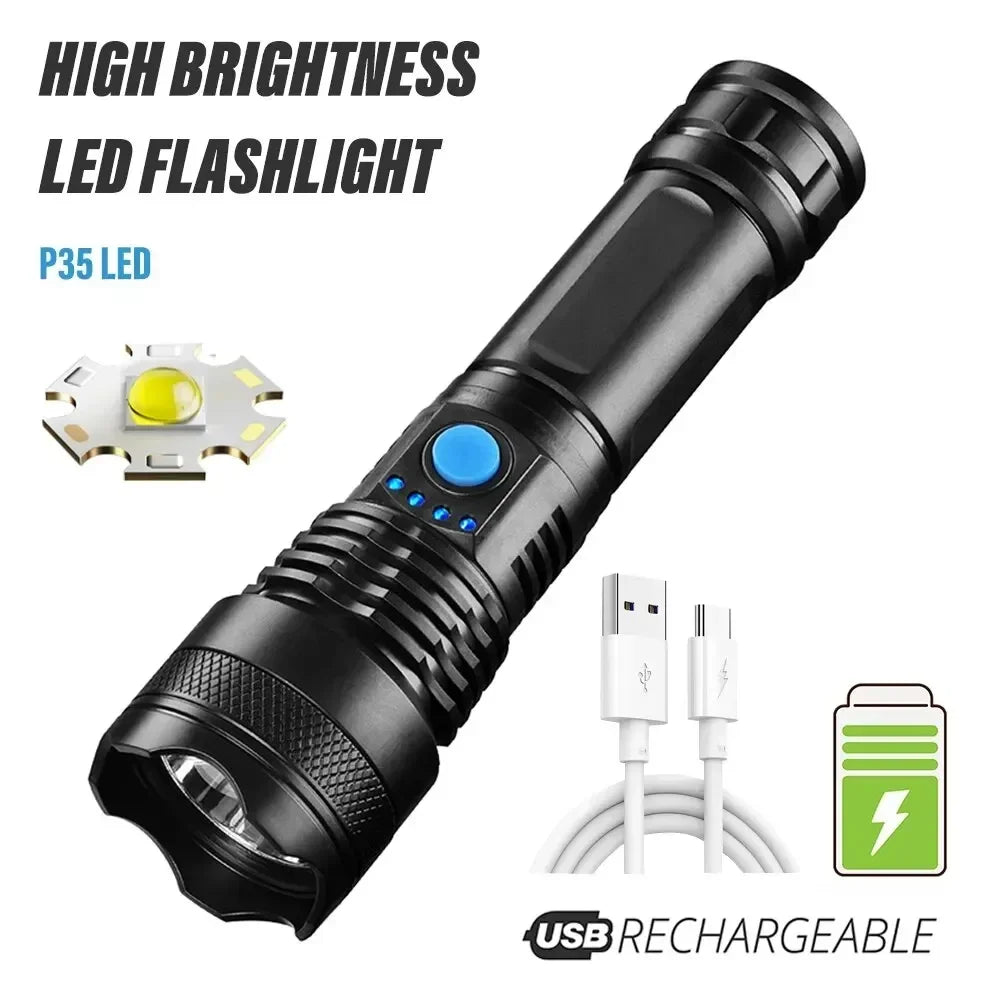 ESMARTER 1000 Lumen Rechargeable LED Flashlight | 3 Modes