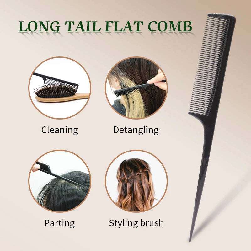 Boar bristle Hair Brush Women Custom Name Detangling Hair Brush For Curly Hair Wooden Comb Head Scalp Massage Hair Comb Zpaxo