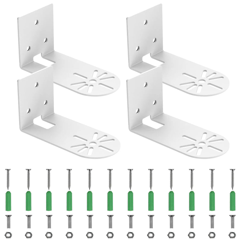 8Pc L Shape Bracket Wall Mount Universal Camera Iron Bracket Right Angle PTZ Version Camera Surveillance Bracket Steady Support Zpaxo Bracket 4pcs