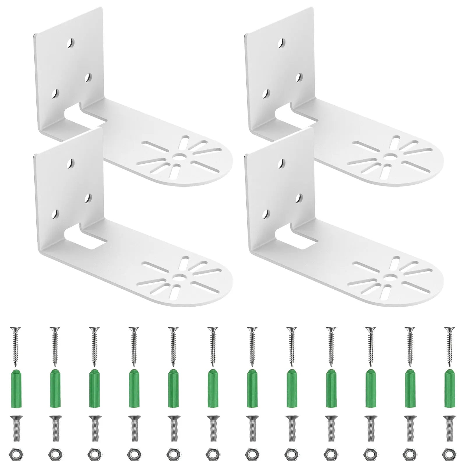 8Pc L Shape Bracket Wall Mount Universal Camera Iron Bracket Right Angle PTZ Version Camera Surveillance Bracket Steady Support Zpaxo Bracket 4pcs