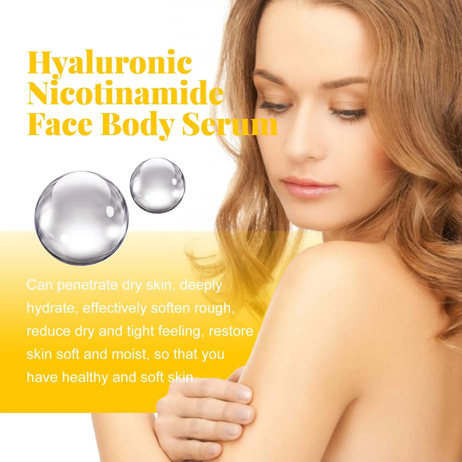 Hyaluronic Acid Facial Serum Moisturizing Smoothing Repair Skin Nicotinamide Brightening Skin Care Lift Firm Face Body Essence Zpaxo