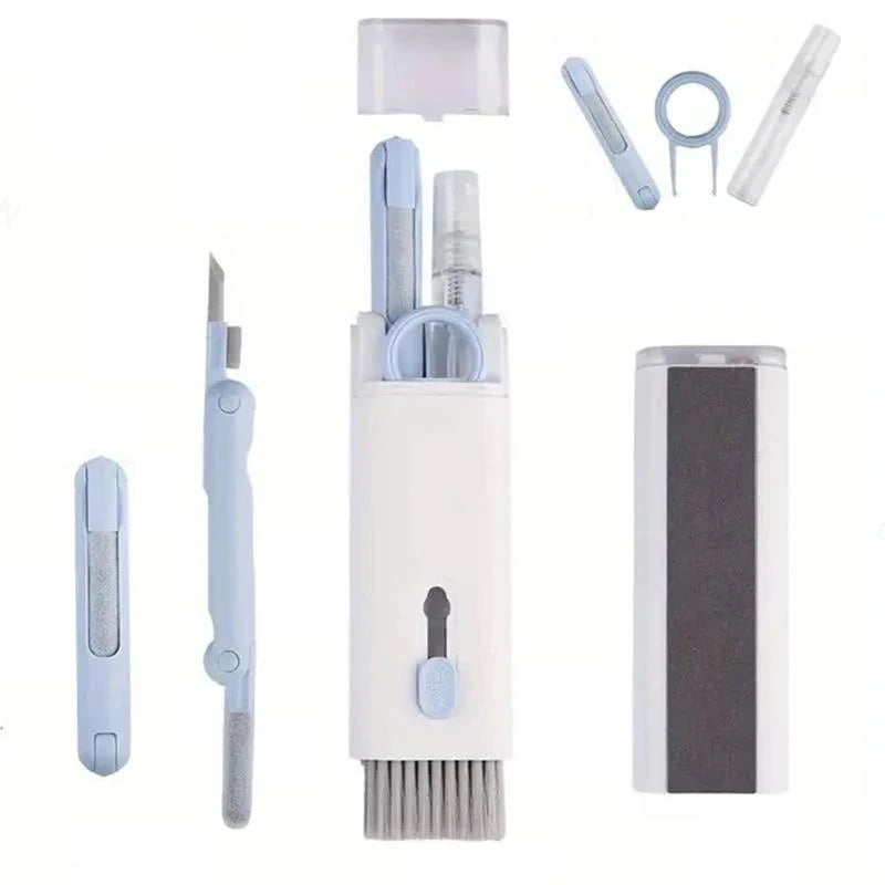 1 Cleaning Computer Keyboard Cleaner Brush Earphones Pen Headset IPad Zpaxo Blue