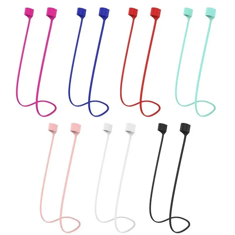 Magnetic Silicone Anti-Lost Neck Strap for AirPods (1–5 Pack)