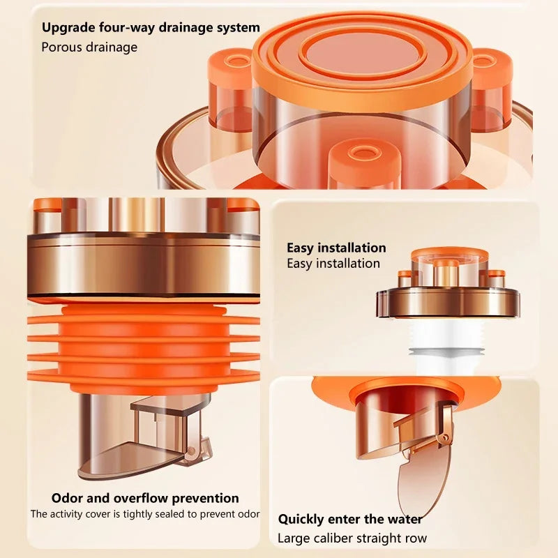 1PCS Anti Odor Drain Shower Multifunctional For Kitchen Sink Pipe Set Adapter Deodorant Dishwasher Accessories Zpaxo