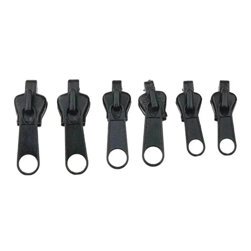 6-Pack Universal Zipper Repair Kit – S/M/L Replacement Sliders