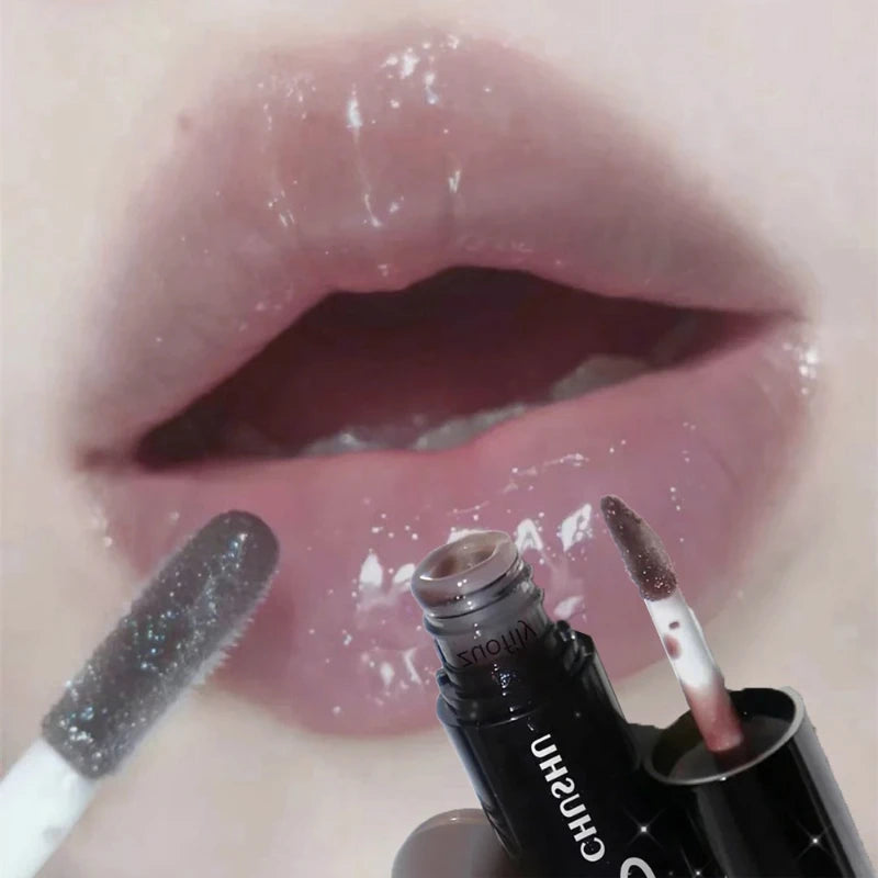 Shiny Diamond Lip Gloss Moisturizing Crystal Mirror Water Glaze Long