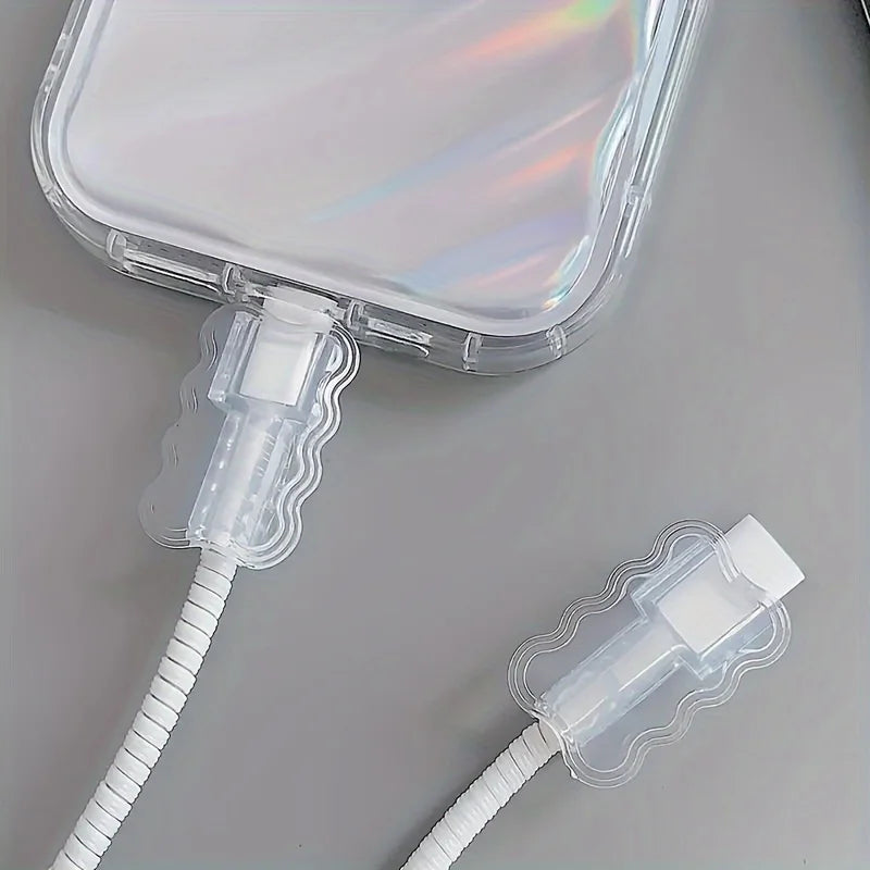 Cables Cover Anti-break Transparent Protective Phones-device Charging