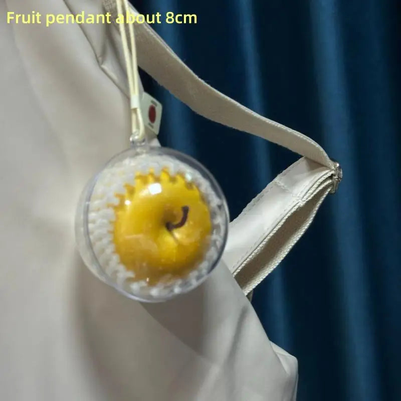 Creative Simulated Fruit Keychain Car Ornament Cute Foam Decoration