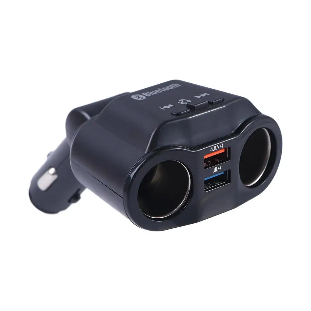 Charging FM Transmitter Cigarette Lighter USB Car Charger Dual USB Car Accessories Interior Accessories Car Charger USB Charger Zpaxo black