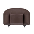 Leather Material Car Back Seat Organizer Hanging Storage Bag Multifunctional Design Car Organizer Tissue Box Holder Zpaxo Brown