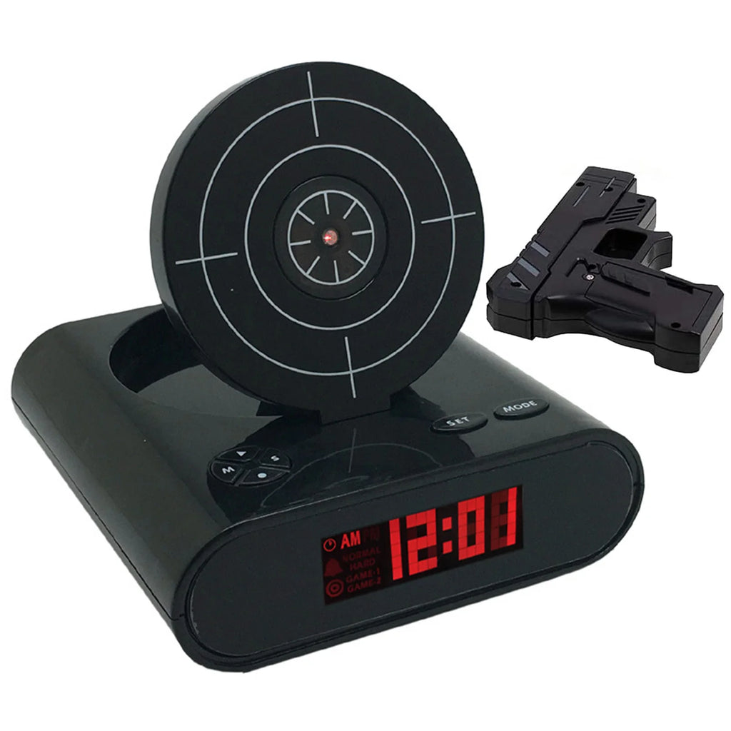 Creative Target Shooting Clocks Ringtones Customization Digital Alarm Zpaxo black