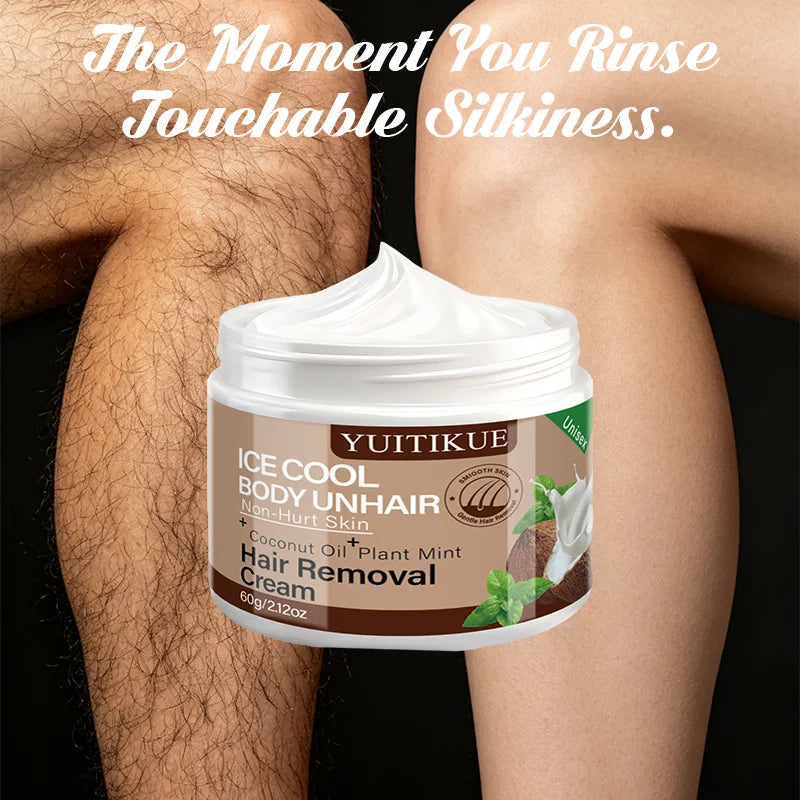 YUITIKUE Ice Cool Mint Hair Removal Cream – Smooth Skin Hair Removal Cream Zpaxo