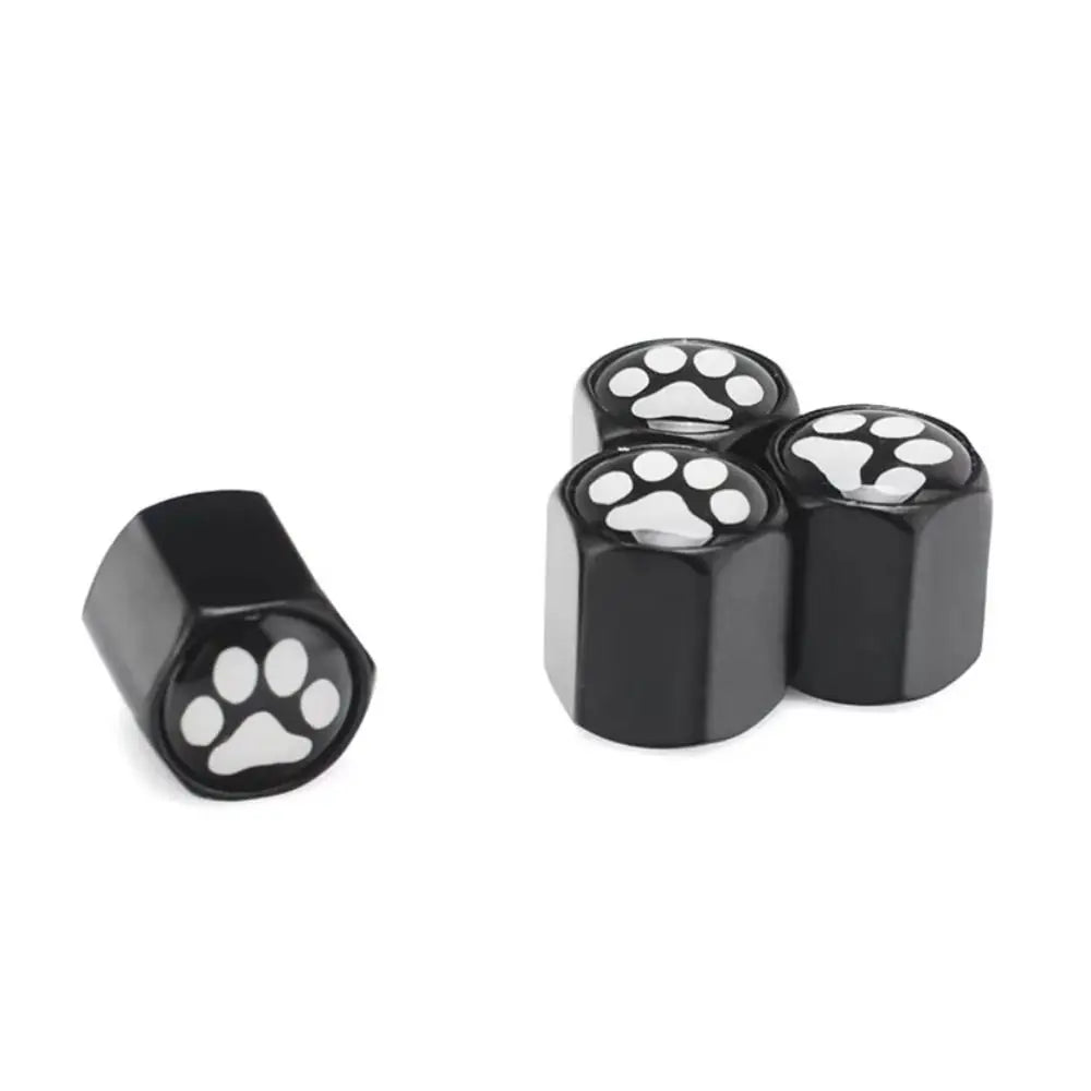 Cat's Paw Universal Fit Tire Valve Covers Cute Decorative Valve Covers Protects Stems Durable Valve Cap Car Zpaxo