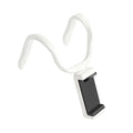 Phone Holder For Treadmill Folding Cellphone Bracket For Gym Hose Design Bendable Treadmill Phone Stand For Shopping Cart Zpaxo WHITE