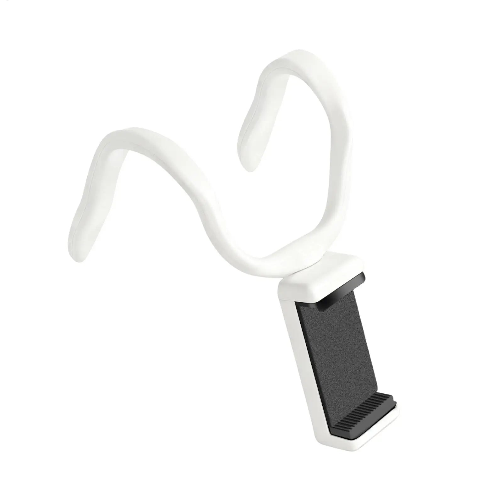 Phone Holder For Treadmill Folding Cellphone Bracket For Gym Hose Design Bendable Treadmill Phone Stand For Shopping Cart Zpaxo WHITE