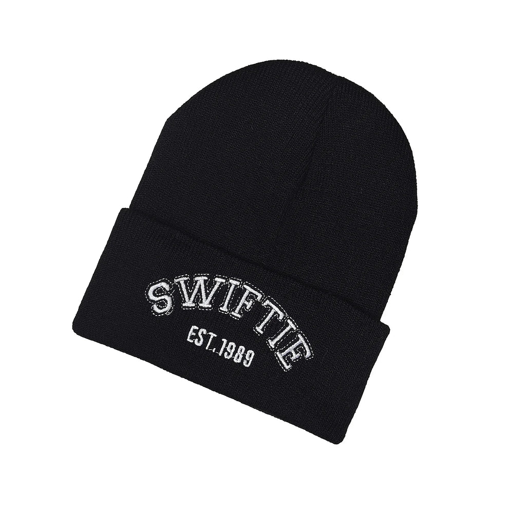 Skull Wings Embroidered Beanie – Unisex Knit Hat
