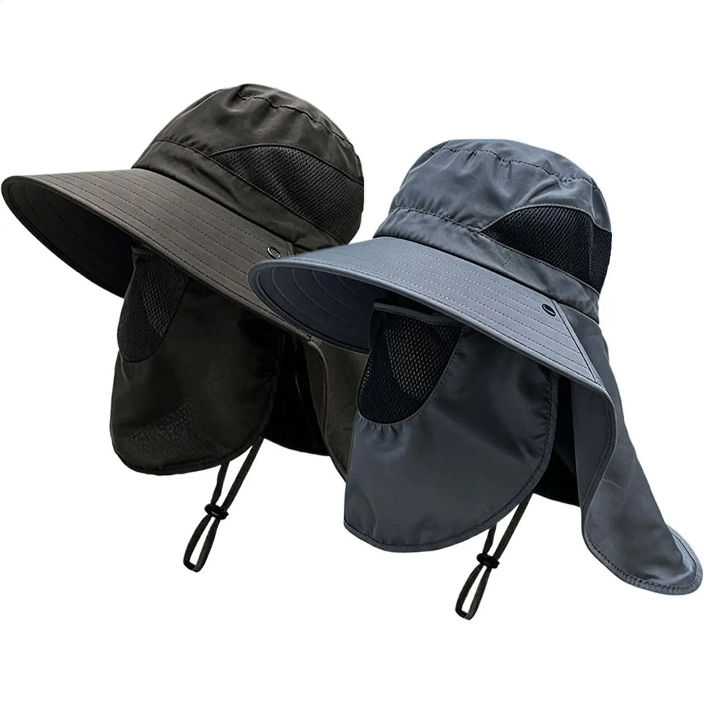 Fishing Hat Summer Sun Hats UV Protection Outdoor Fishing Caps For Hiking Camping Visor Bucket Hat Neck Flap Fisherman Hat Zpaxo