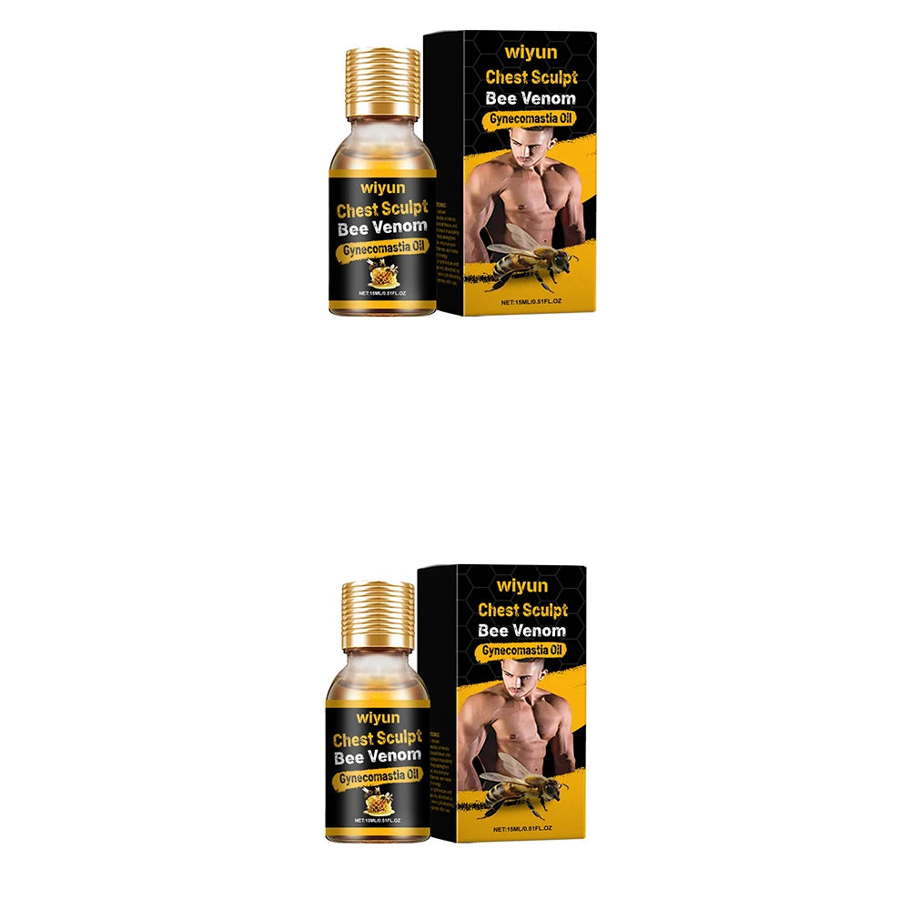 Bee Venom Gynecomastia Chest Shaping Oil for Men | WIYUN Chest Shaping Oil Zpaxo 2pcs