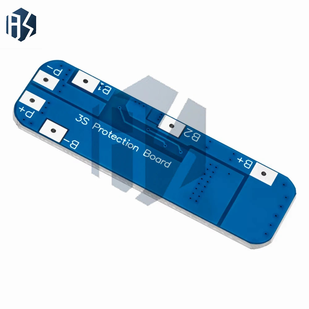 3S 12V 10A BMS Charger Board with Balance Function - LiFePO4/Li-ion 18650 Battery Protection Module (10.8V-12.6V) Zpaxo