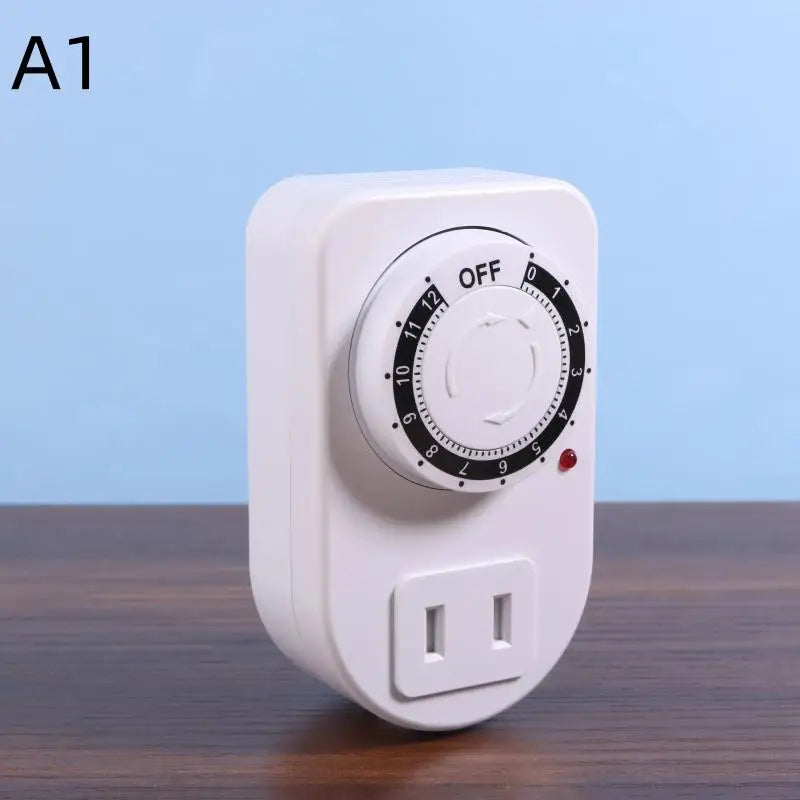 12/24 Hour Mechanical Cyclic Timer Switch – Universal Outlet Socket