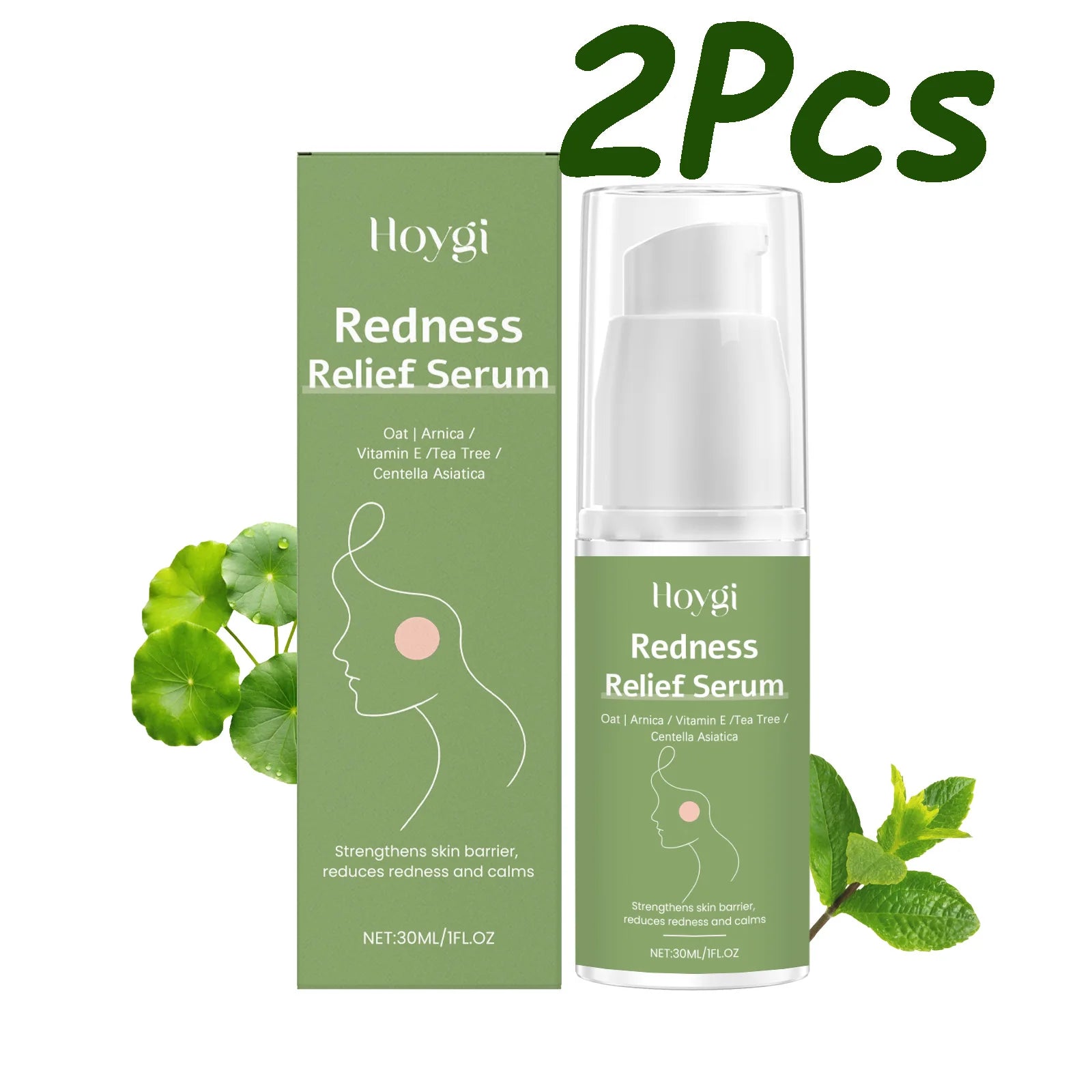 Hoygi Centella Serum – Pore Minimizing, Brightening & Redness Relief Facial Serum Zpaxo 2 x 30ml Boxed