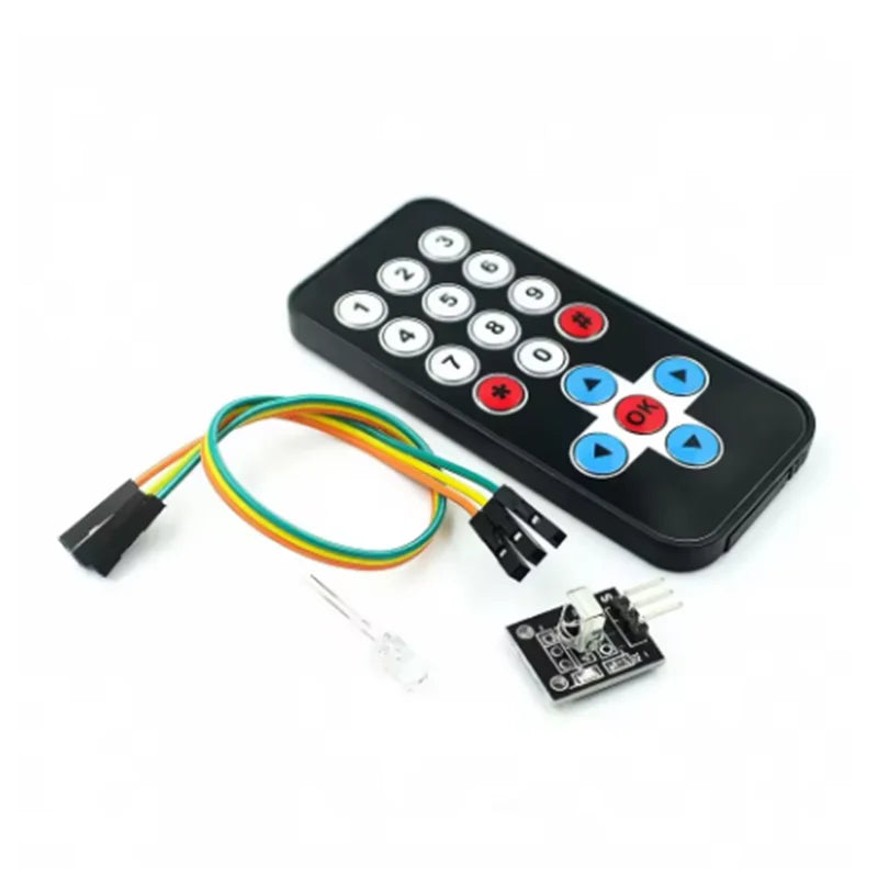 HX1838 Remote Control Robot Remote Control Module (Remote Control+Receiver Board) Infrared Wireless Remote Control Kit Zpaxo