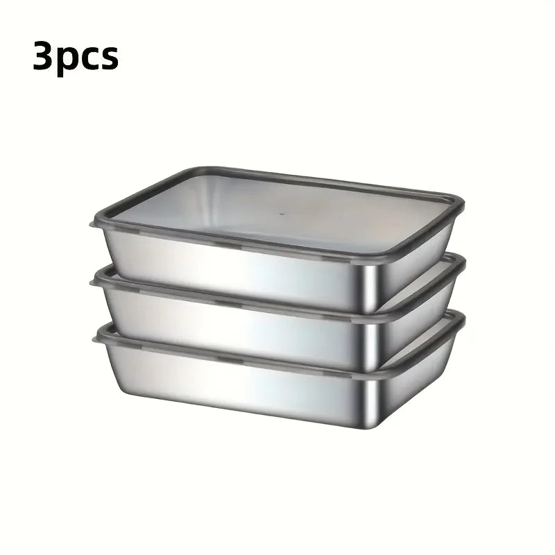Stainless Baking Trays Lids Non-stick Easy-clean Perfect Roasting