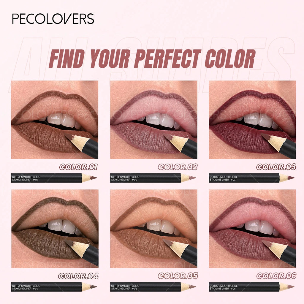 1PC Cream Texture, Outline Lip Line, Fill Lip Color, Silky Smooth, Lip Liner, Easily Create Natural or Exaggerated Lip Shape Zpaxo