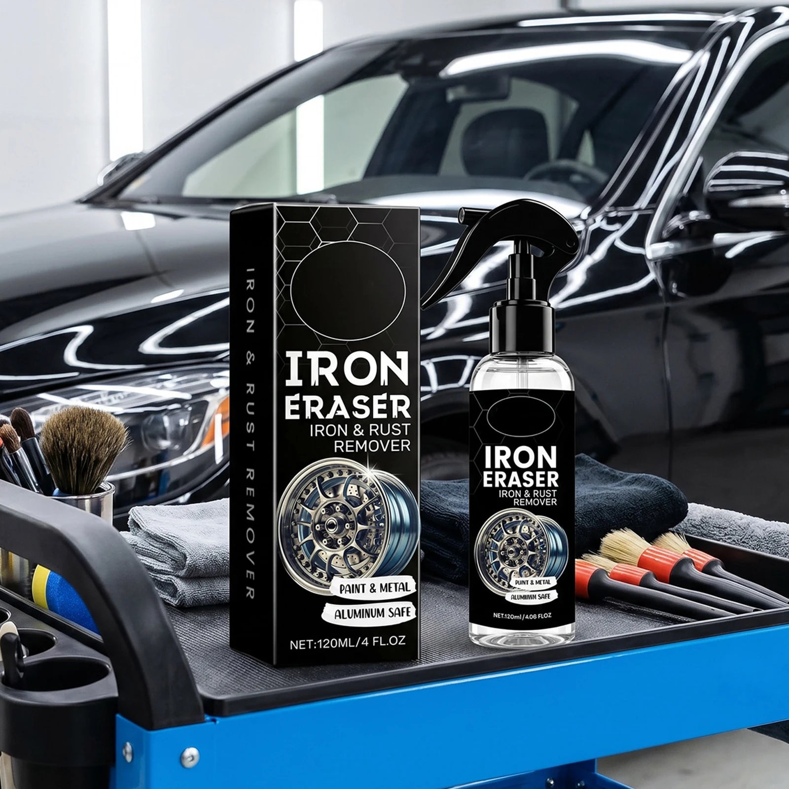 Rust-removing Spray Fast Acting Vehicle Rust Cleaner Multi-purpose