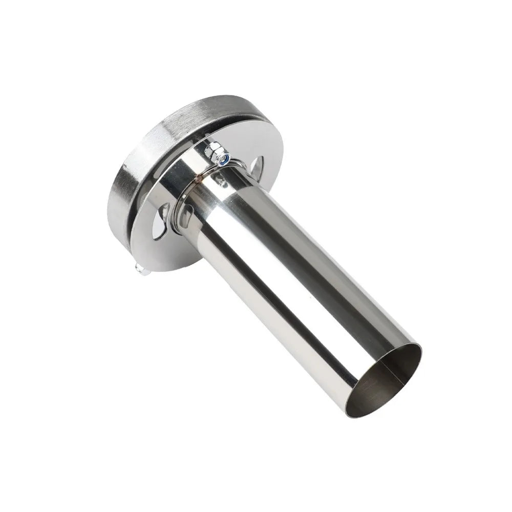 304 Stainless Steel Exhaust Muffler Tip Round Universal Tailpipe Zpaxo 4.5in-Adjustable